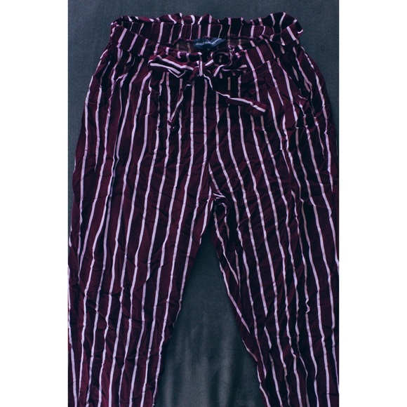Ambiance Pants - High waisted stripped pants